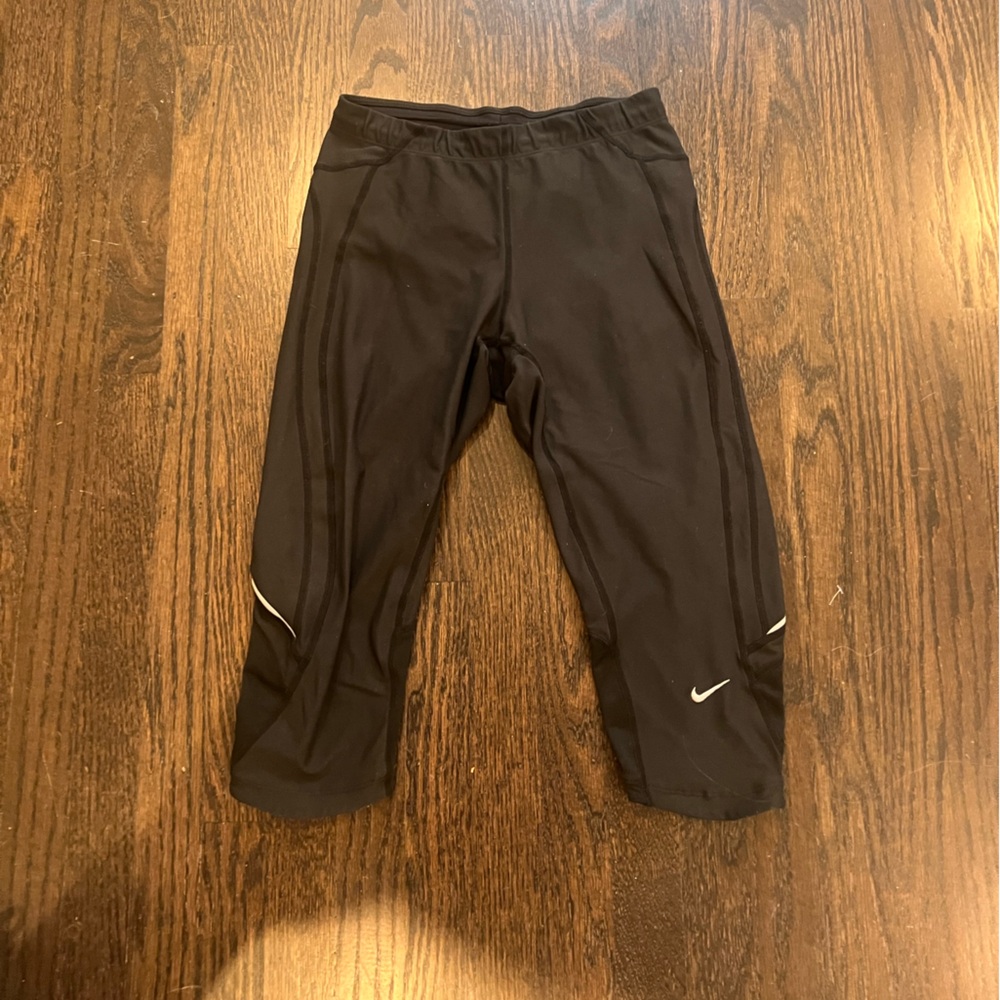 Nike Dri Fit Black Performance Capris